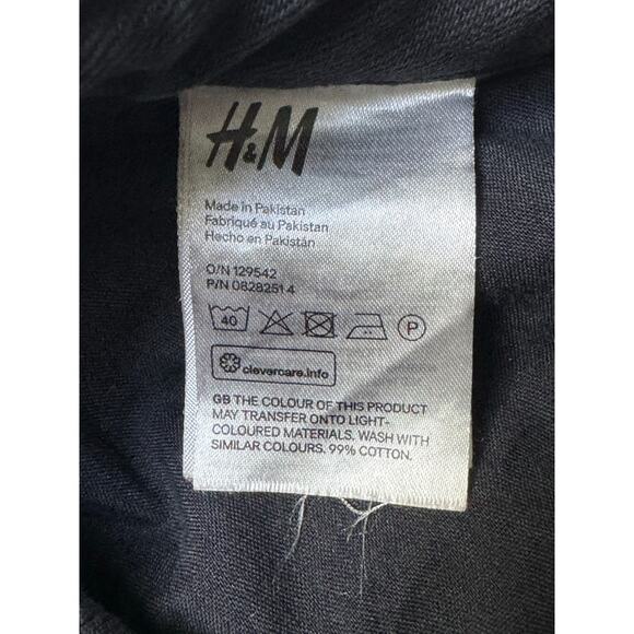 H&M Vintage Straight Ultra High Waist Ankle Washed Black Jeans 8 - Picture 7 of 7
